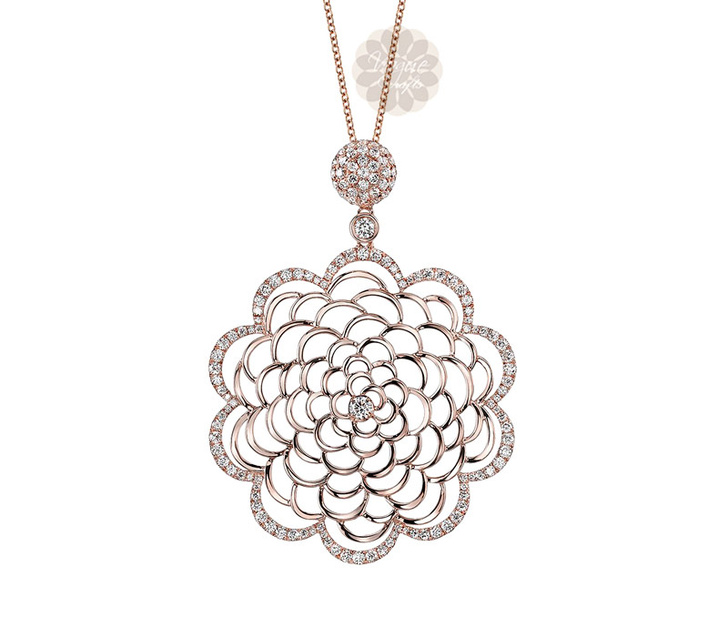Vogue Crafts & Designs Pvt. Ltd. manufactures Rose Gold Flower Pendant at wholesale price.